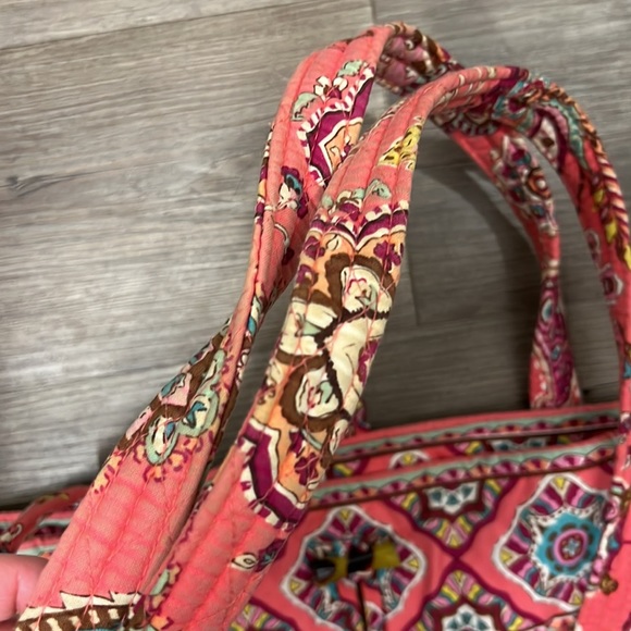 Vera Bradley Retired Color - Call Me Coral Large Tote - Picture 11 of 12